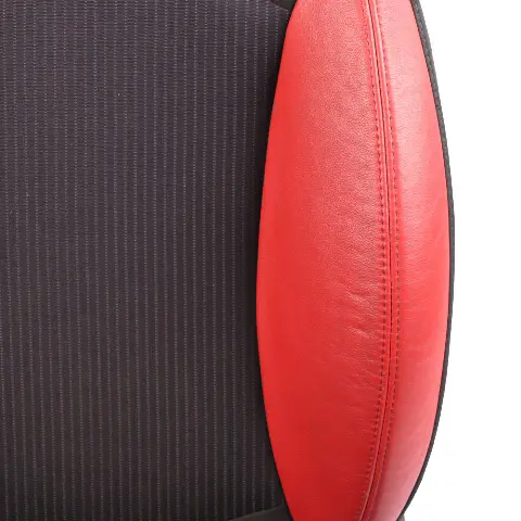 Front Seat Mini R55 R56 LCI Sport Cloth Fabric Red Leather Left N/S Heated 