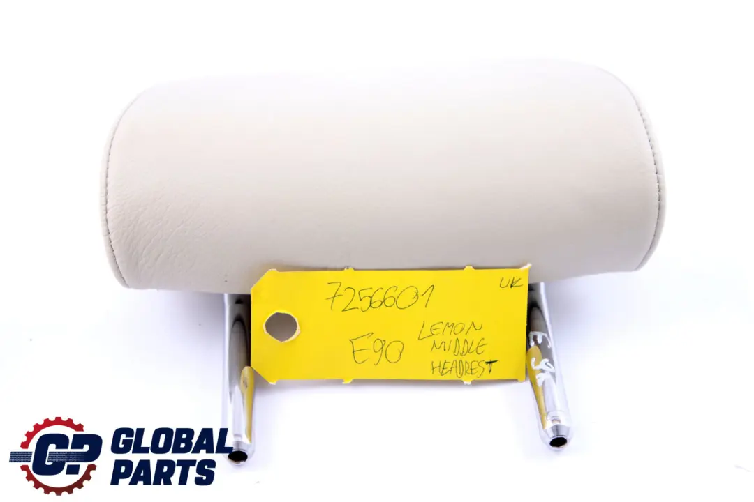 BMW 3 E90 E91 Rear Seat Backrest Middle Headrest Leather Lemon