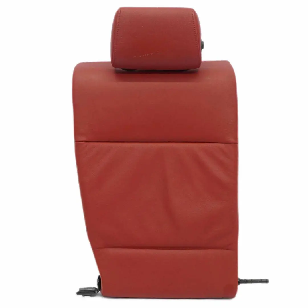 BMW E82 Seat Backrest Rear Right O/S Covering Leather Boston Coral Red