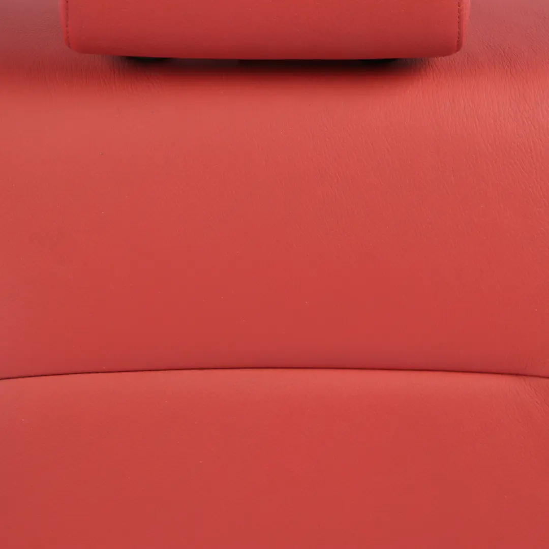 BMW E82 Seat Backrest Rear Right O/S Covering Leather Boston Coral Red