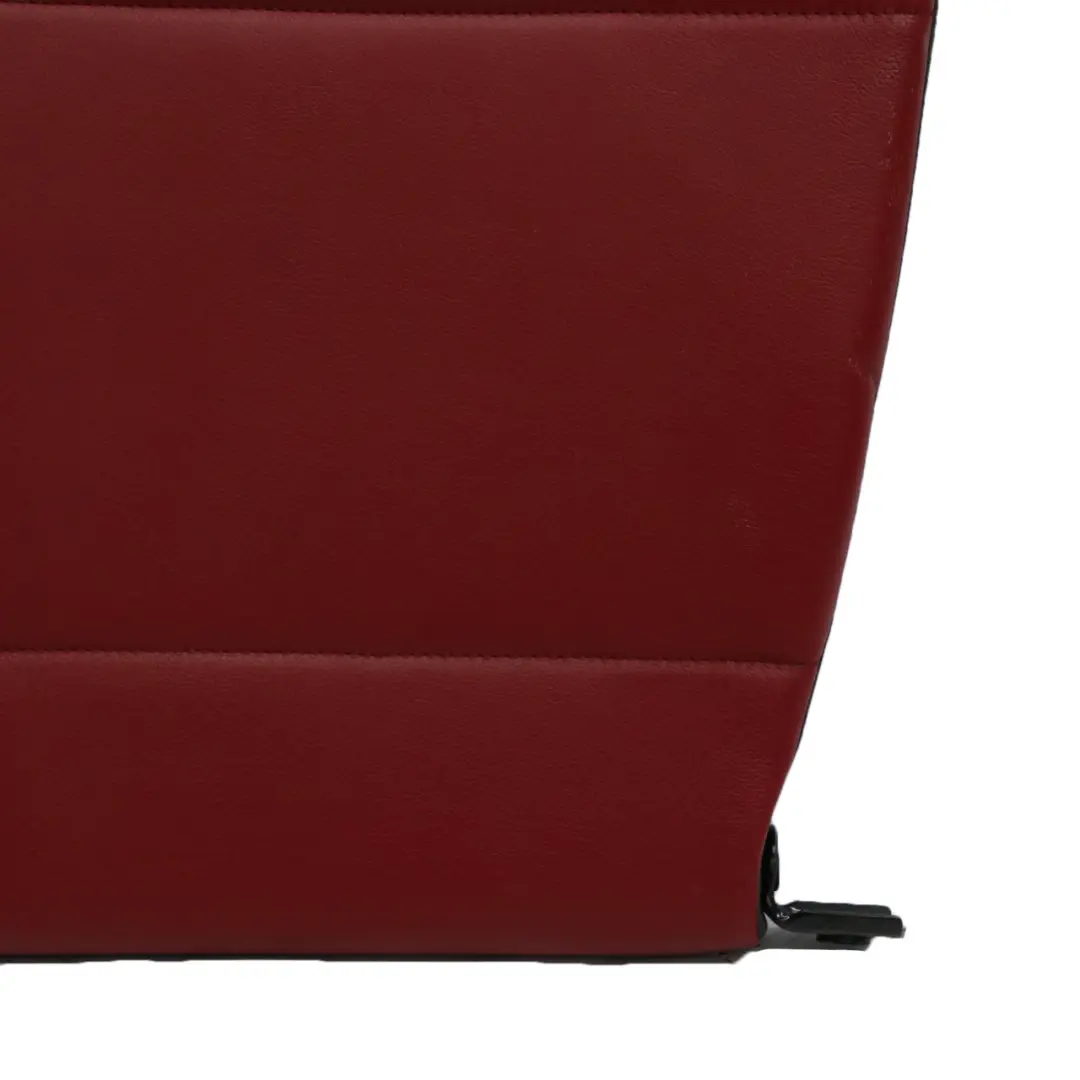 BMW E82 Seat Backrest Rear Left N/S Covering Leather Boston Coral Red