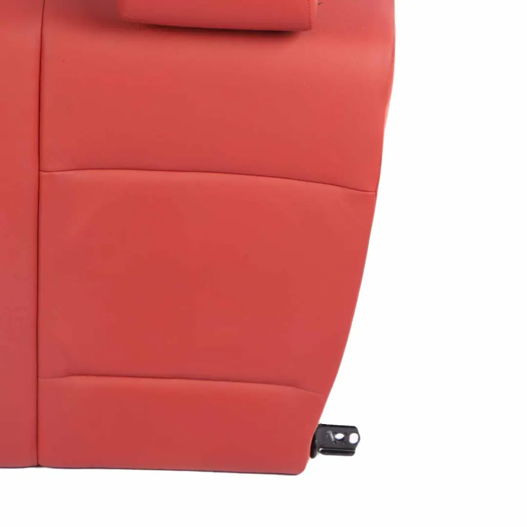 BMW E82 Respaldo Asiento Trasero Izquierdo Revestimiento Cuero Boston Rojo Coral