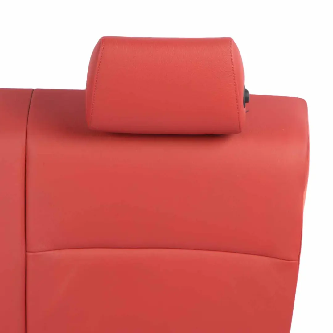 BMW E82 Respaldo Asiento Trasero Izquierdo Revestimiento Cuero Boston Rojo Coral