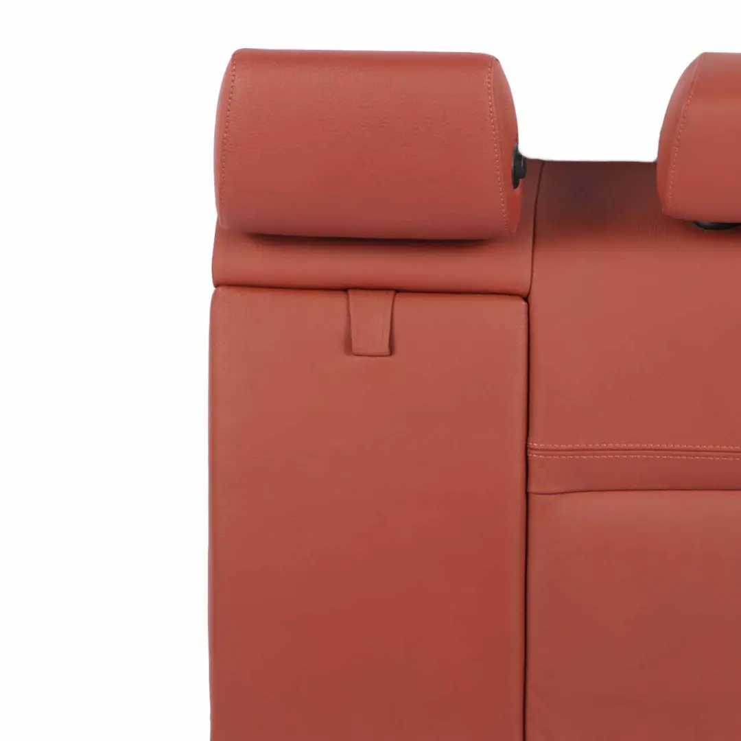 Rear Seat Backrest BMW E90 LCI Left N/S Cover Red Brown Leather Ski Bag Insert