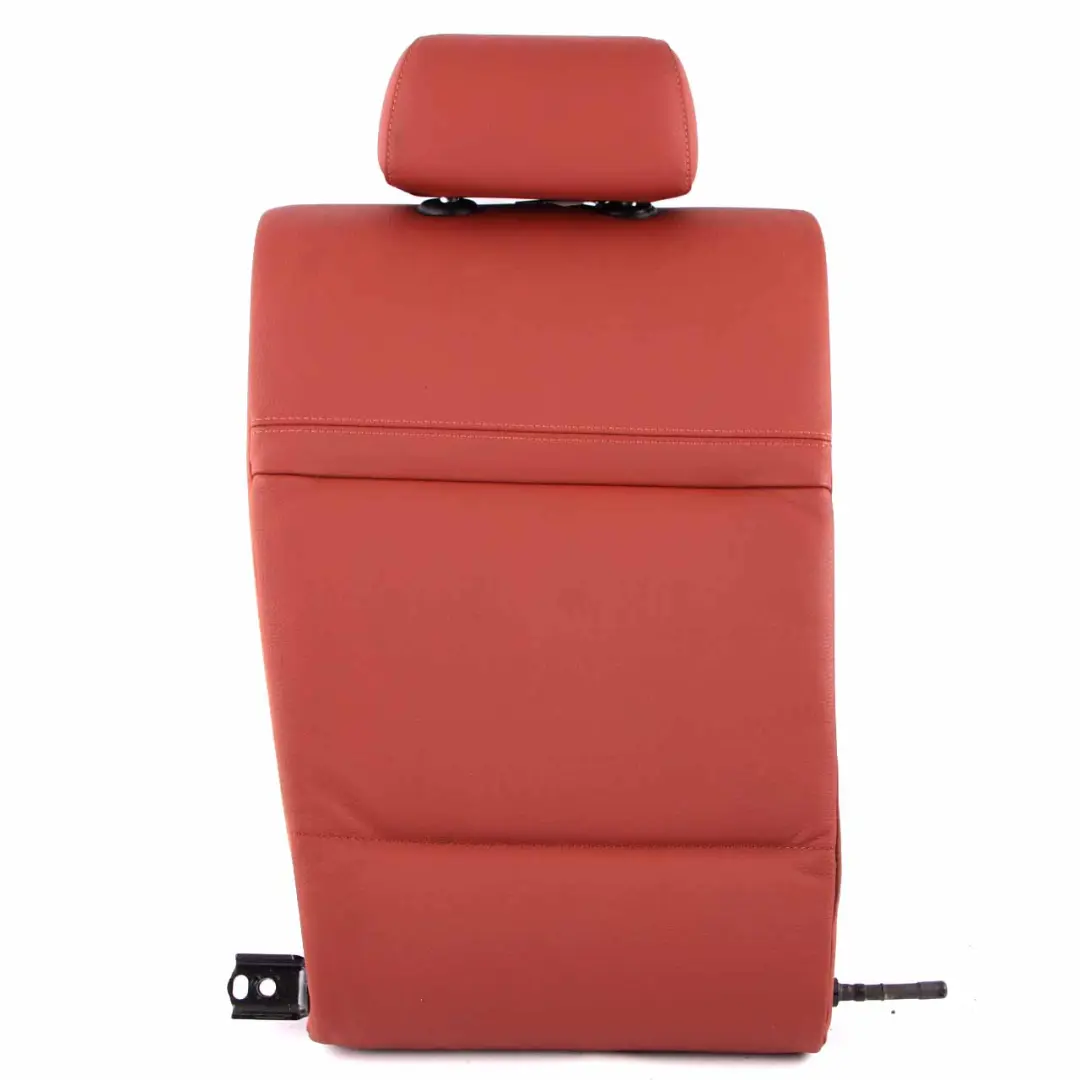 Rear Seat Backrest BMW E90 LCI Right O/S Cover Red Brown Leather Ski Bag Insert