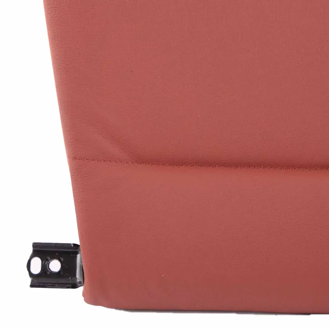 Rear Seat Backrest BMW E90 LCI Right O/S Cover Red Brown Leather Ski Bag Insert