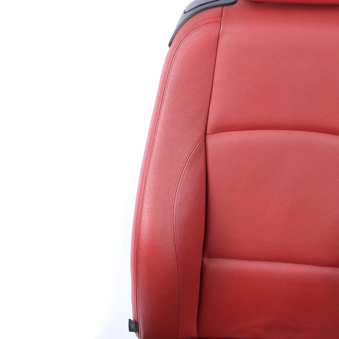 Seats BMW E88 Convertible Heated M Sport Red Leather Front Rear Seat Door Cards