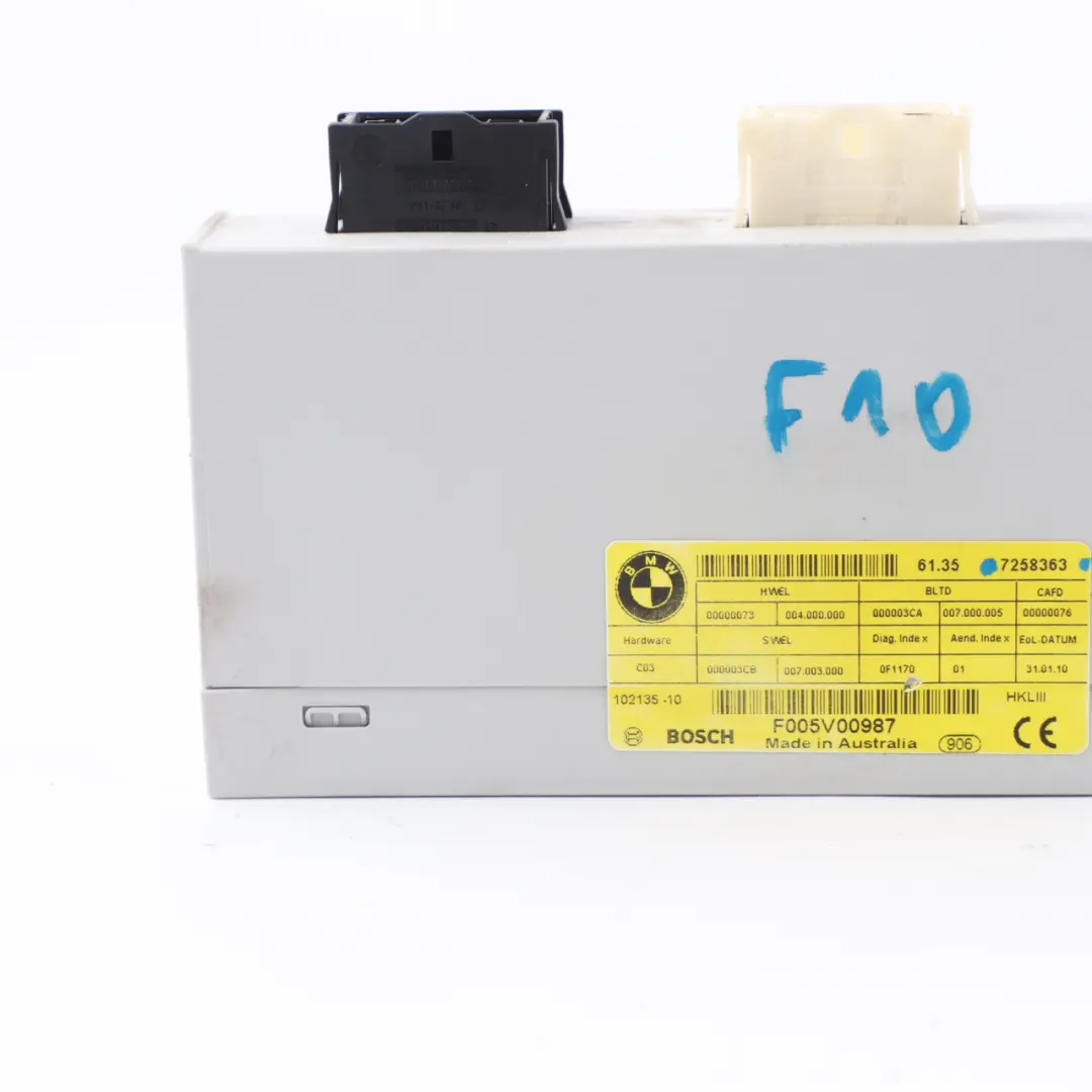 BMW F10 F25 F25 F01 F03  Tailgate Lift Rear Function Module Control Unit 7258363