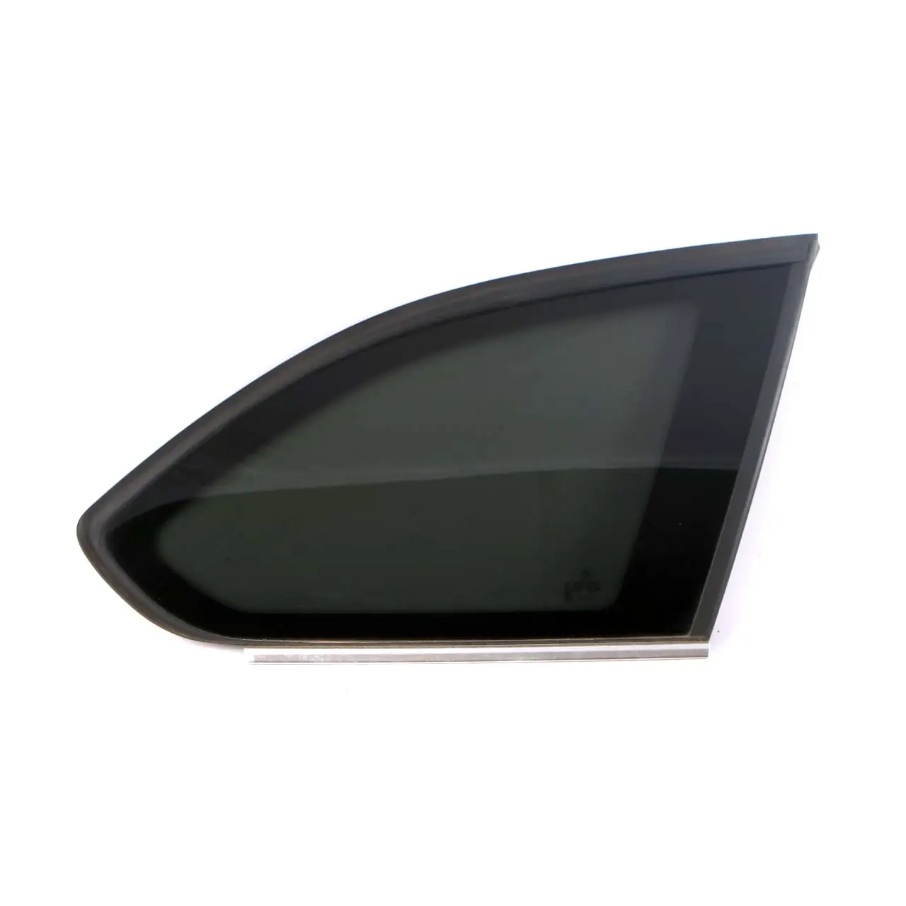 BMW 3 F31 Touring Rear Right O/S Side Window Black AS3 Tinted Glass Chrome Strip