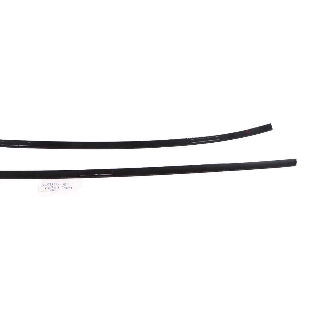 Roof Railing Trim BMW F07 GT Left Right Moulding Strip Set Black Sapphire 475