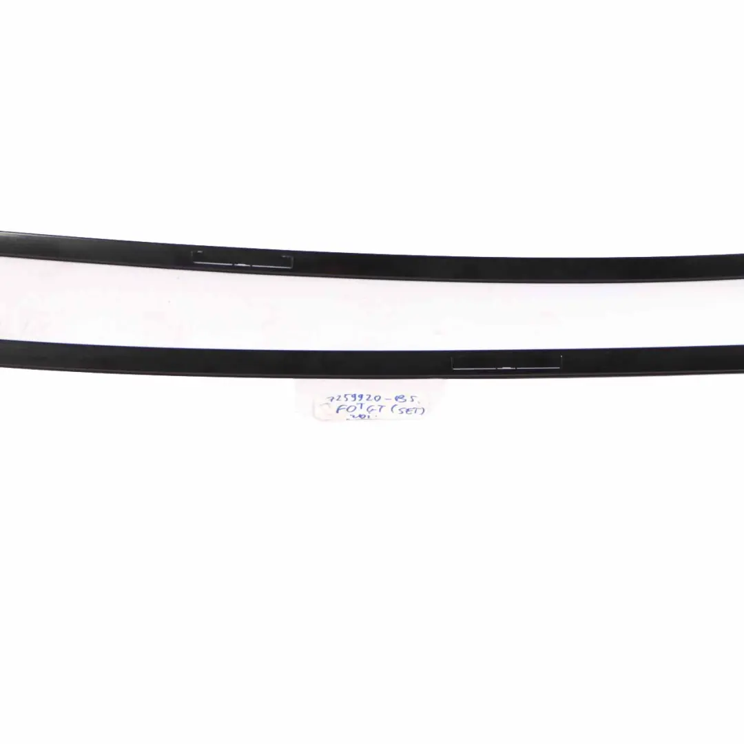 Roof Railing Trim BMW F07 GT Left Right Moulding Strip Set Black Sapphire 475