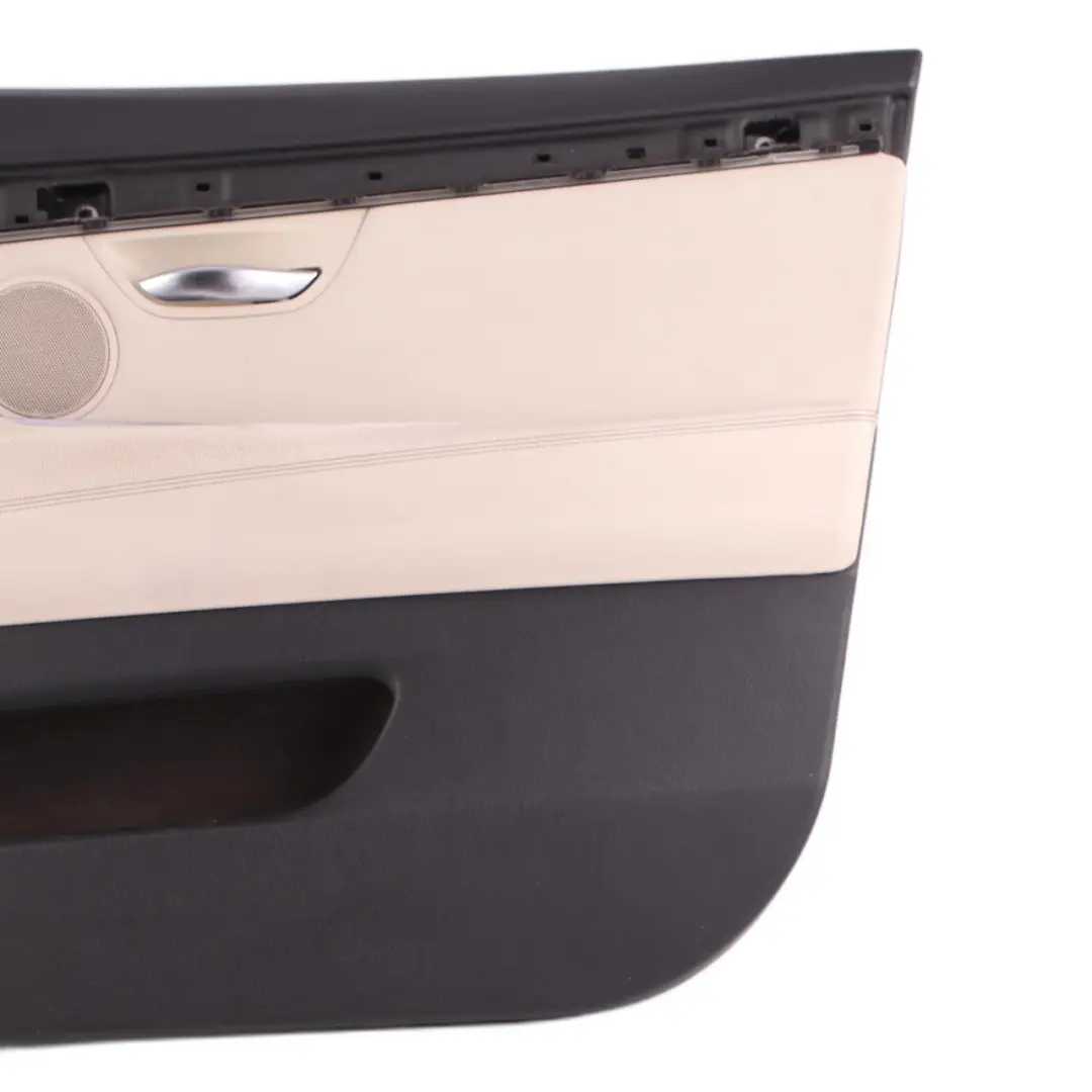 Door Card BMW F07 Front Right O/S Door Lining Trim Leather Dakota Ivory White