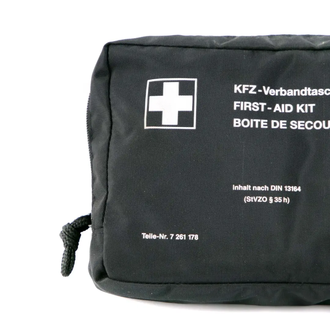 BMW Universal 1 First Aid Emergency Medical Kit Pouch Black 7261178