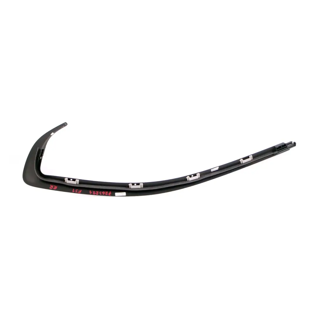 BMW 3 Series F31 Moulding Trim Strip Side Frame Rear Right O/S Black 7263224
