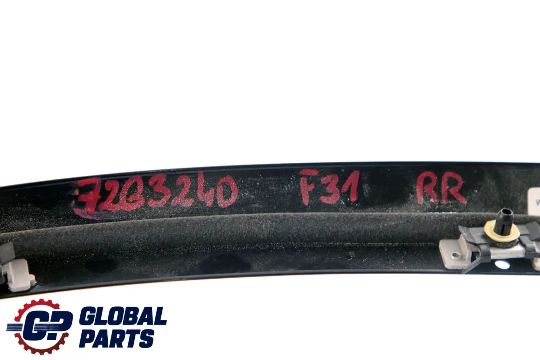 BMW 3 Series F31 Moulding Trim Strip Side Frame Rear Right O/S High Gloss Black