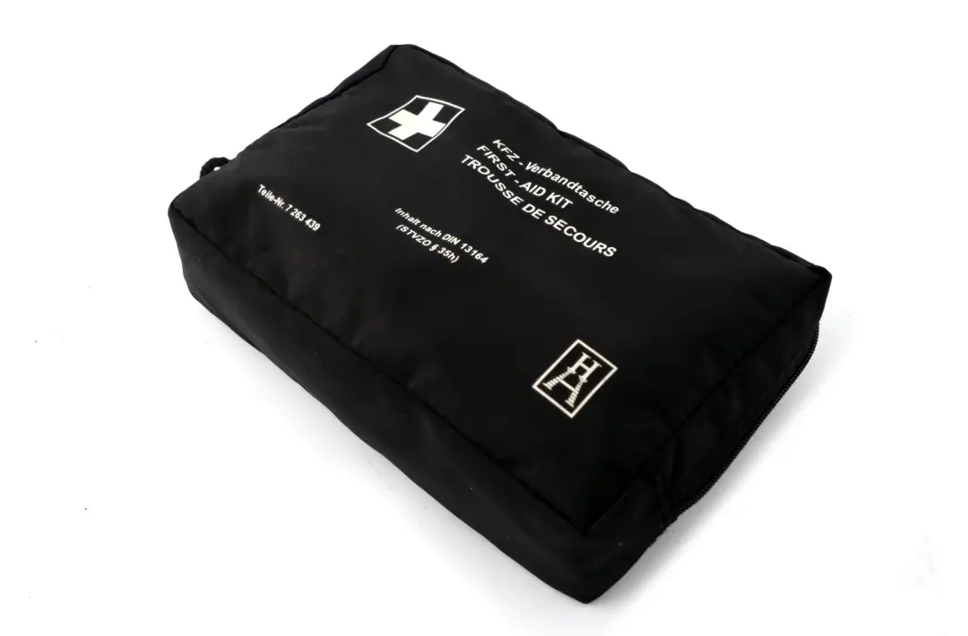 BMW Universal First Aid Emergency Medical Kit Pouch Black 7263439