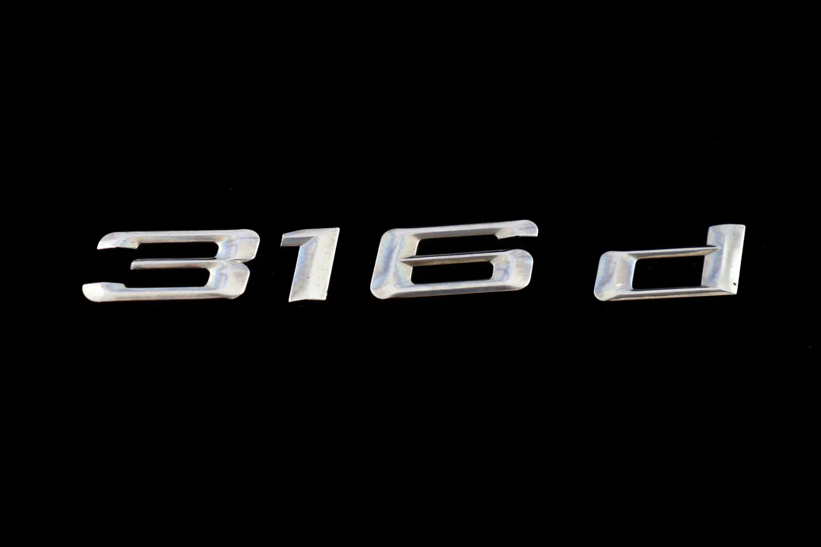 BMW 3 Series E90 LCI Rear Boot Trunk Lid Emblem Adhered Badge Lettering 316 d