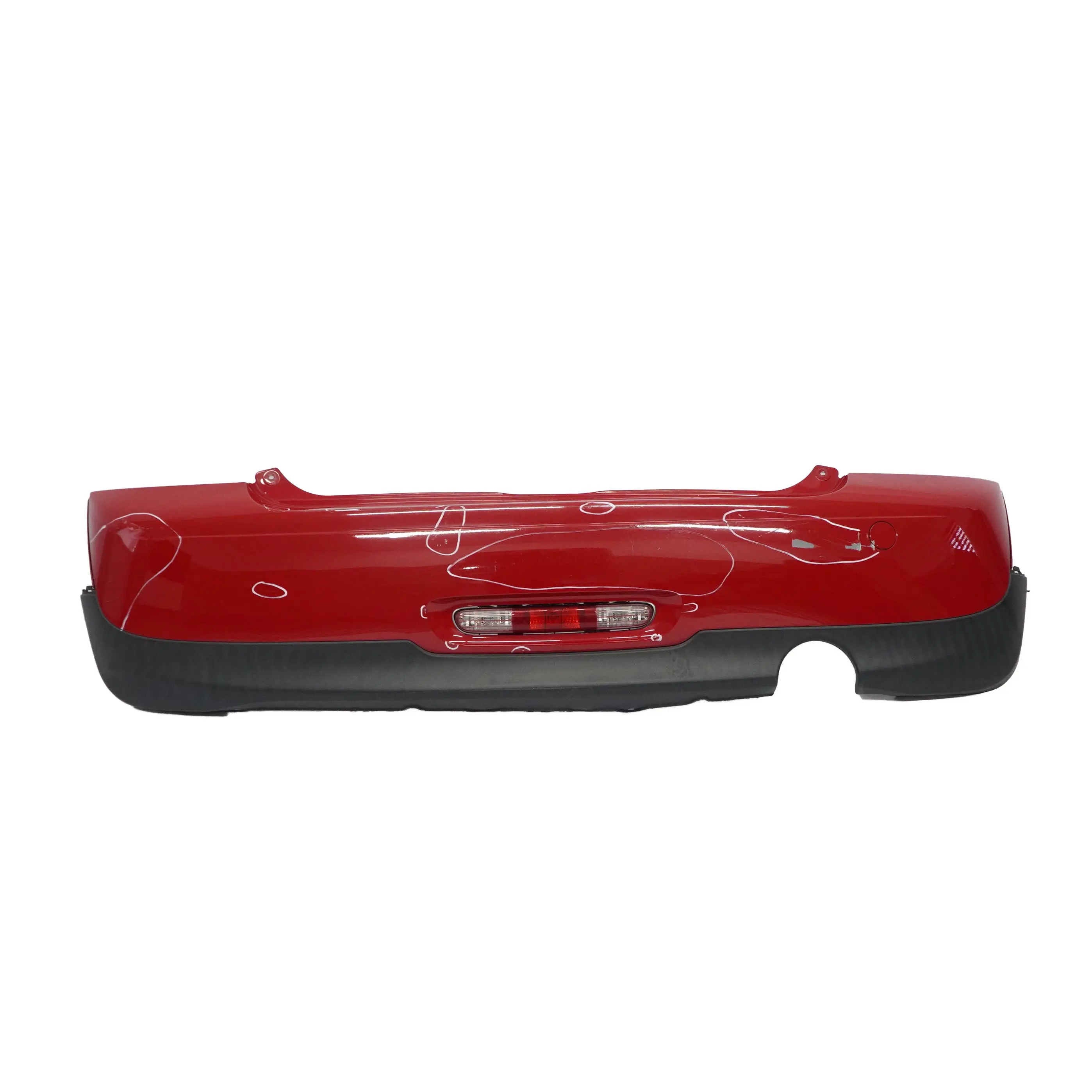 Mini Cooper R56 R57 LCI R58 Embellecedor Parachoques Trasero Chili Red - 851