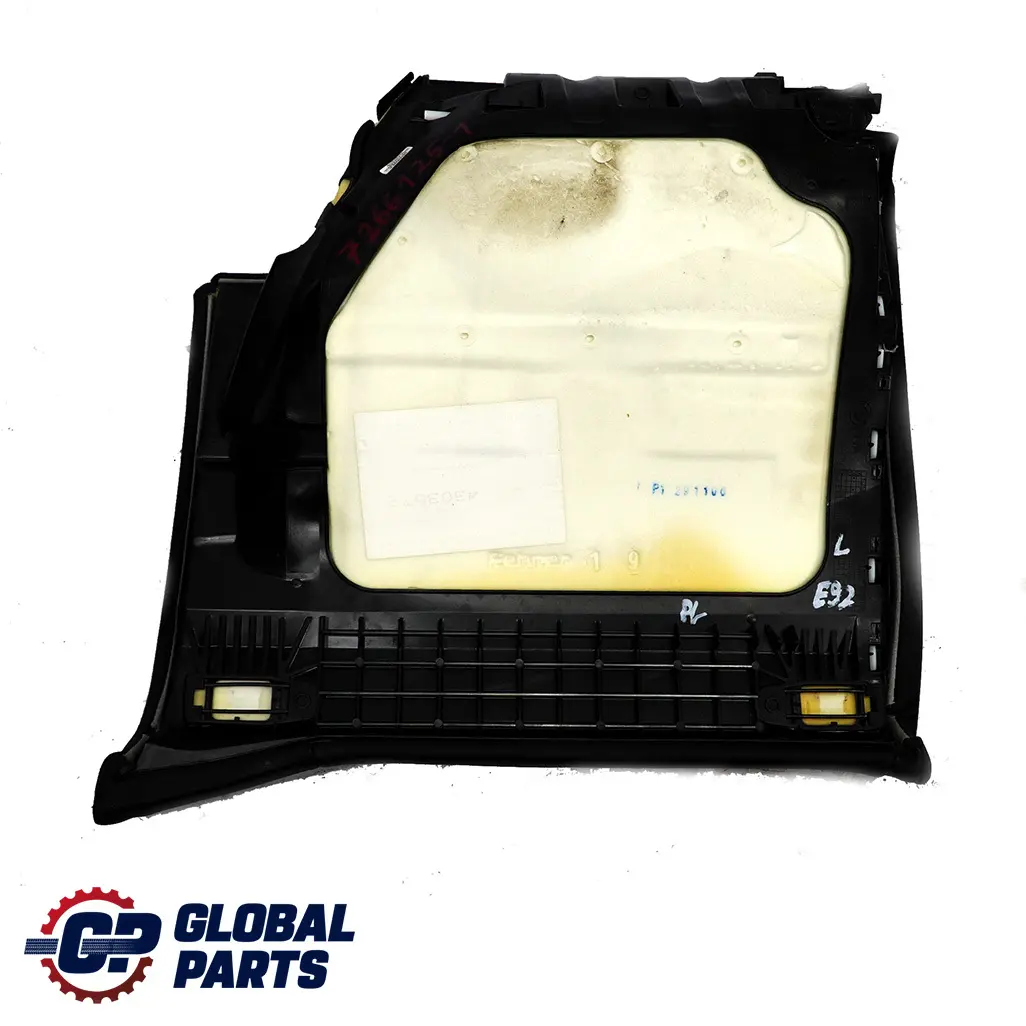 BMW 3 Series E92 Coupe Rear Left Seat N/S Couch Cover Leather Dakota Black