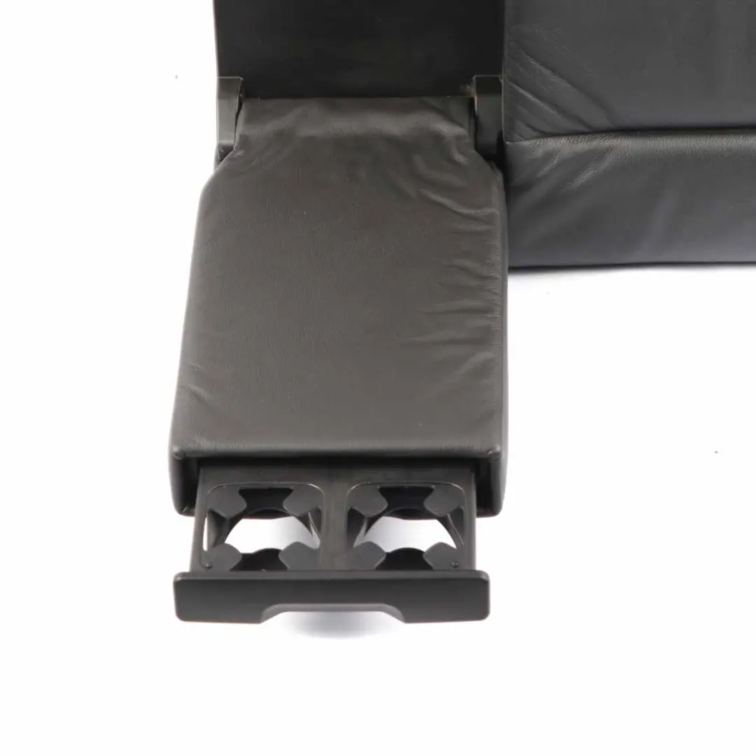 BMW E92 Backrest Rear Left Seat N/S Cover Black Leather Armrest Cup Holder