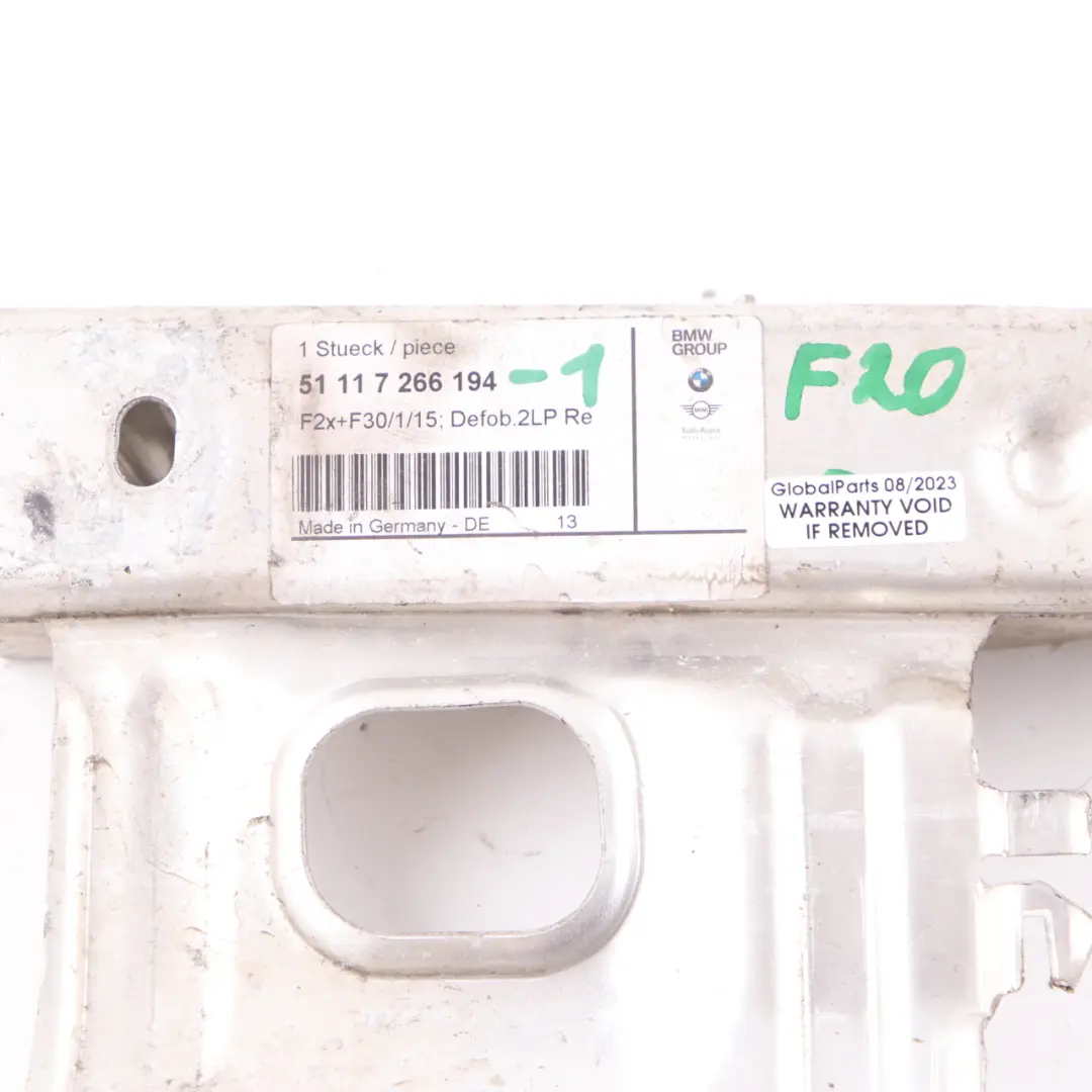 BMW F20 F21 F30 Front Right Deformation Element Bumper Lower 7266194