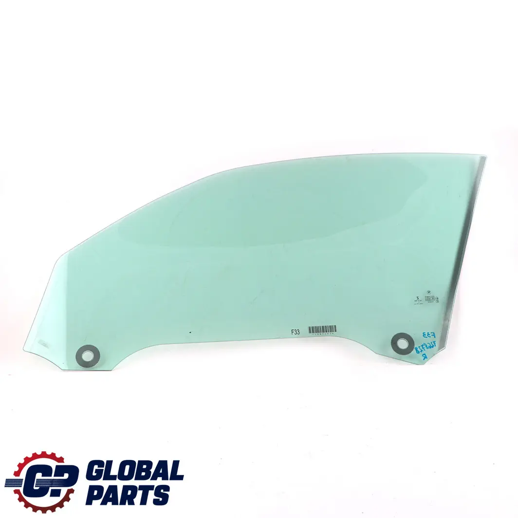 BMW 4 Series F33 F83 M4 Front Right O/S Door Window Glass AS2 7268728