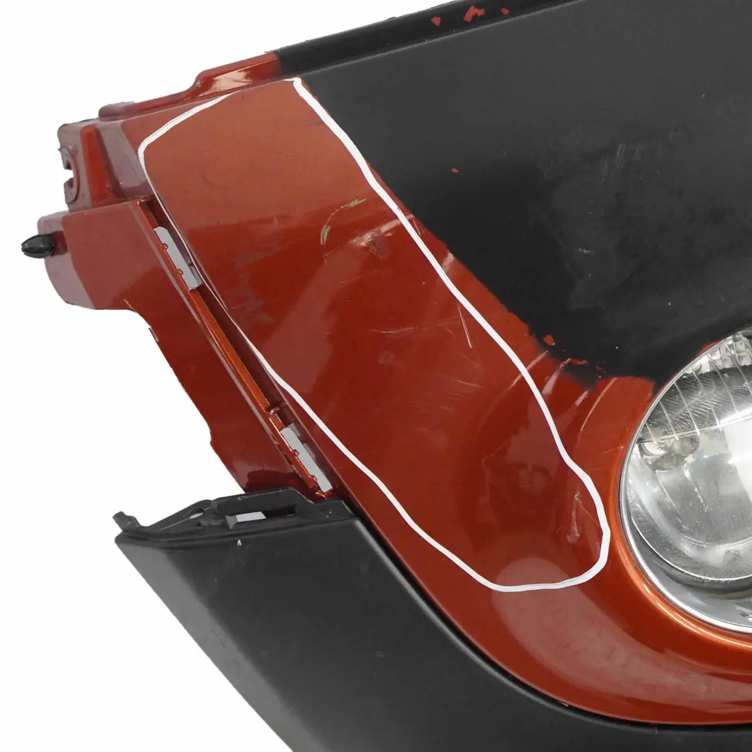 Front Bumper Mini R55 R56 LCI Complete Trim Panel Spice Orange Metallic - B23