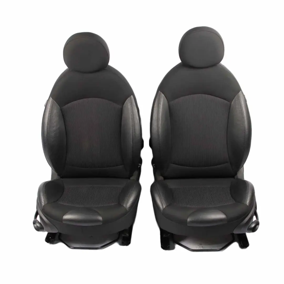 Seats Mini Clubman R56 LCI Cooper Sport Black Leather / Cloth Interior Seat Set