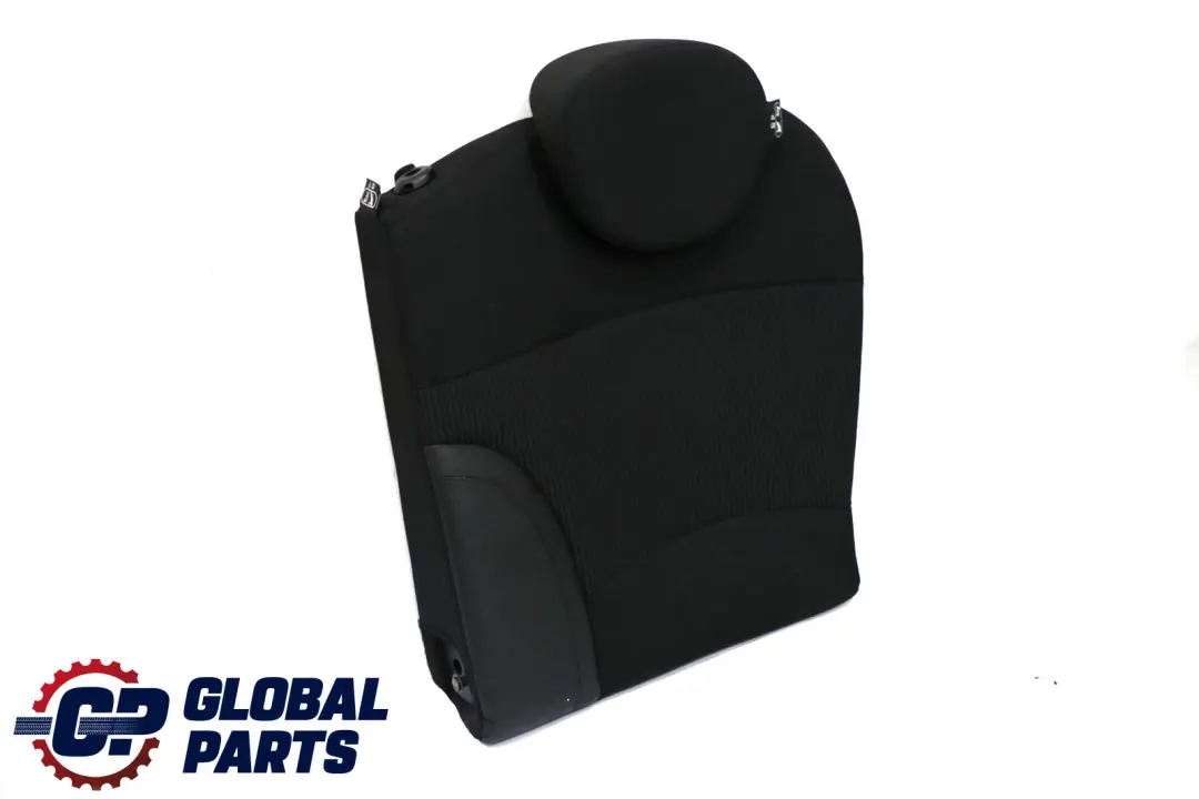 BMW Mini Clubman R55 Rear Left N/S Leather Cloth Seat Cushion Backrest Black