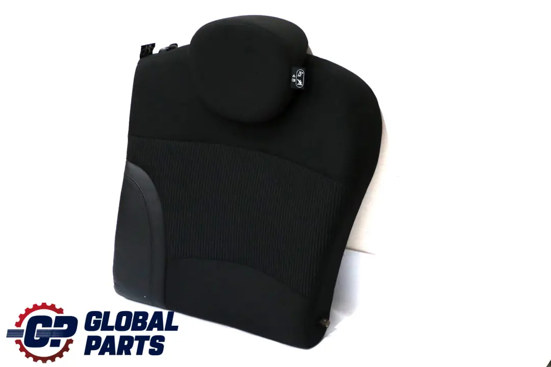 BMW Mini Clubman R55 Rear Left N/S Leather Cloth Seat Cushion Backrest Black