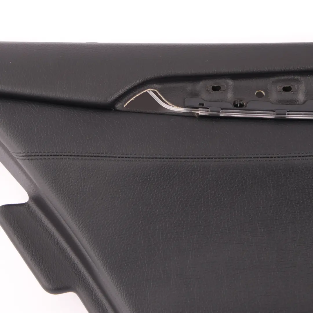 BMW F10 F11 Door Card Rear Left N/S Lining Trim Panel Black Leather 7273279