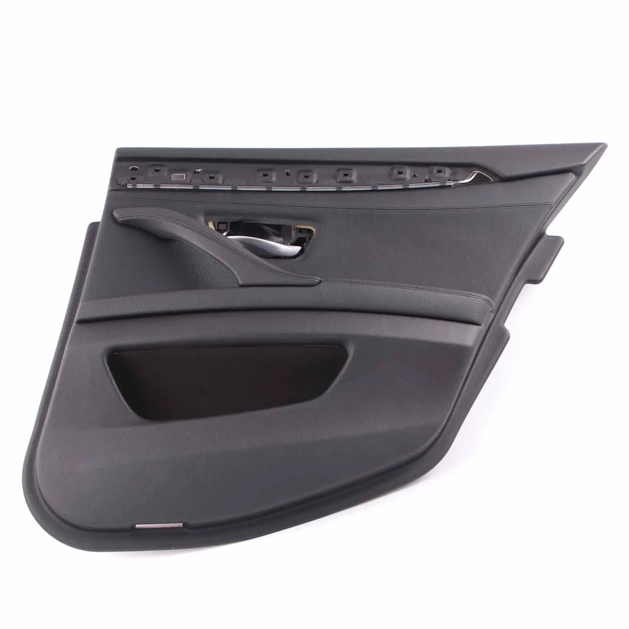 BMW F10 F11 Door Card Rear Right O/S Lining Trim Panel Black Leather 7273280