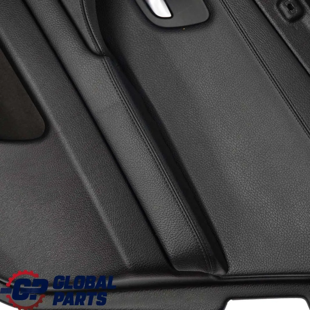 BMW 5 F10 F11 Rear Right O/S Door Card Lining Trim Panel Black Leather