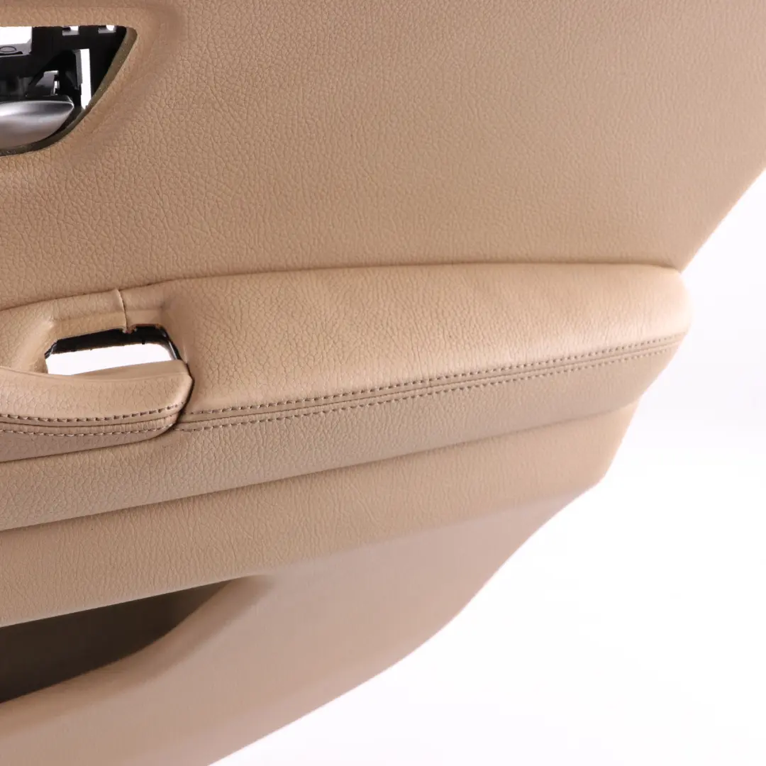 BMW F10 F11 Door Card Rear Right O/S Lining Panel Leather Beige 7273282
