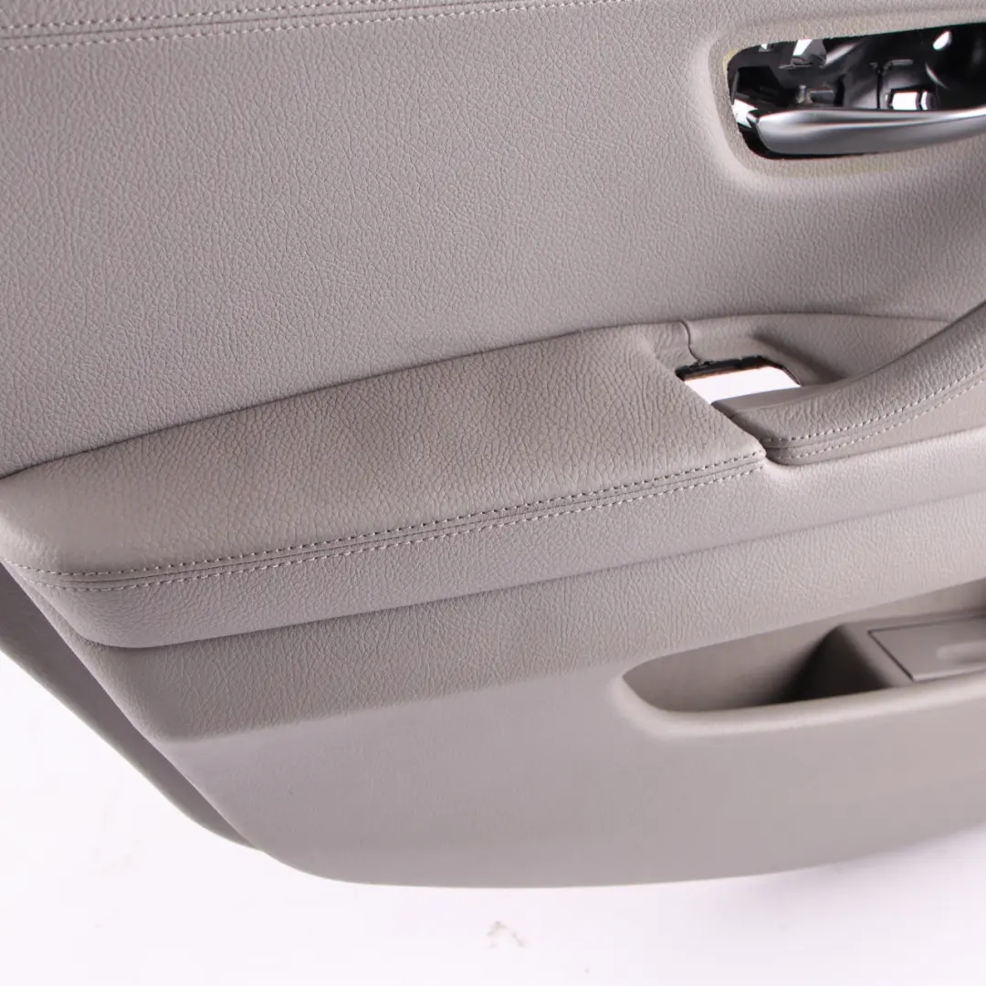 BMW F10 F11 Door Card Rear Left N/S Lining Panel Leather Everest Grey 7273283