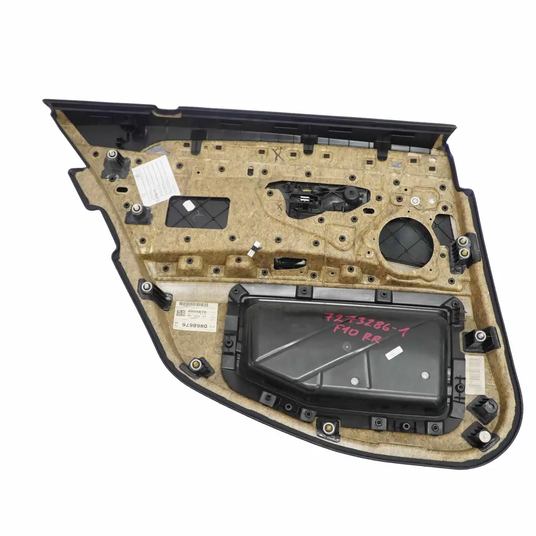 BMW F10 F11 Türkarte Türverkleidung Hinten Rechts Panel Leder Oyster 7273286