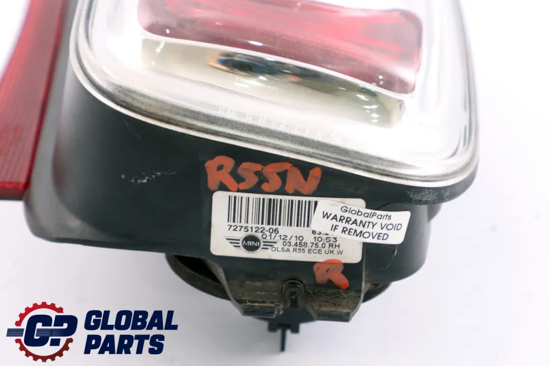 Mini Clubman R55 LCI Rear Light In The Side Panel Lamp White Right O/S