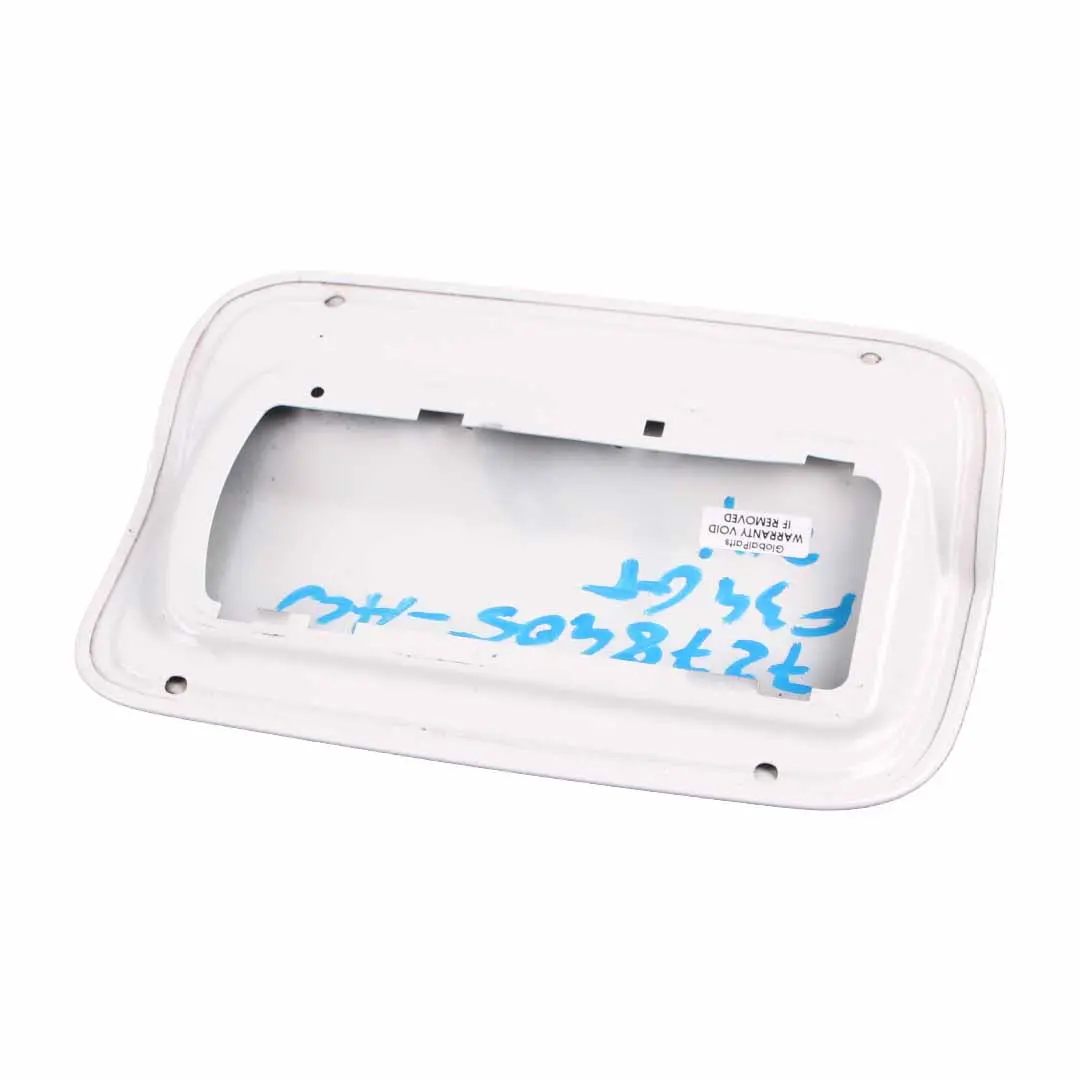 BMW F34 GT Fuel Cover Fill-in Flap Filler Cover Alpine White - 300 7278405