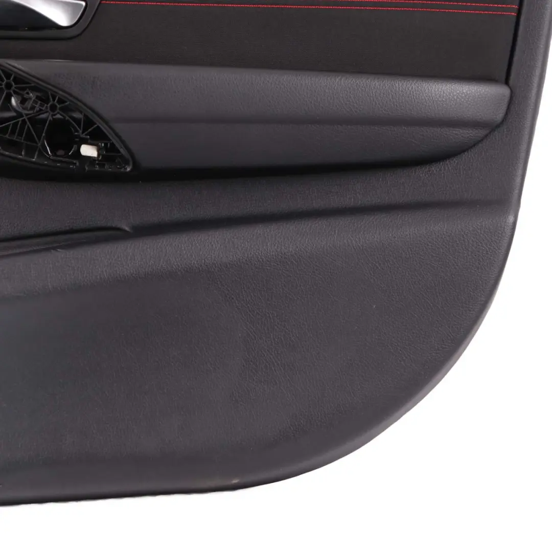 BMW F30 F31 Door Card Front Right O/S Lining Panel Cloth Anthracite Red