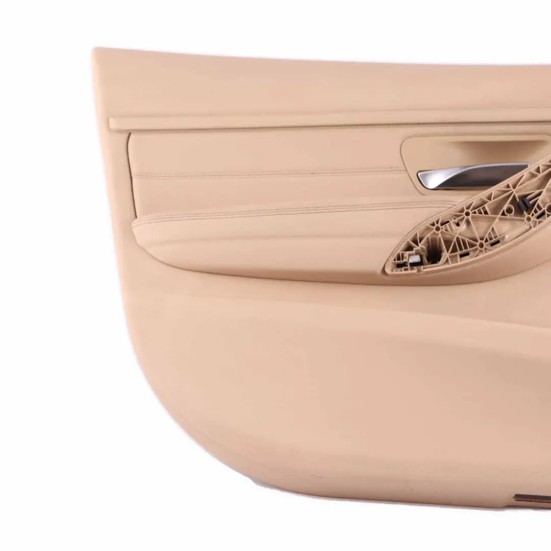 BMW F30 F31 Door Card Front Left N/S Lining Panel Leather Veneto Beige