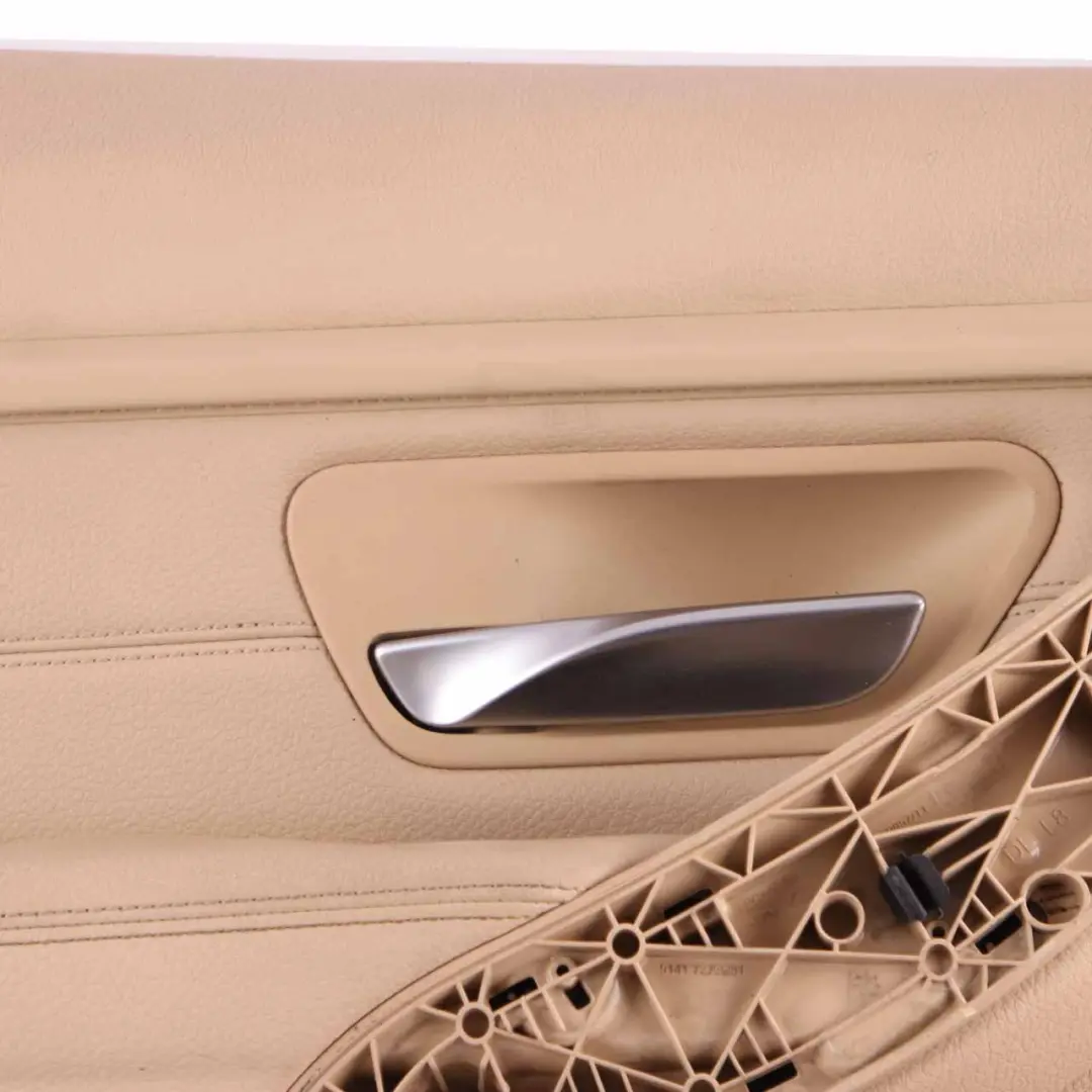 BMW F30 F31 Door Card Front Left N/S Lining Panel Leather Veneto Beige