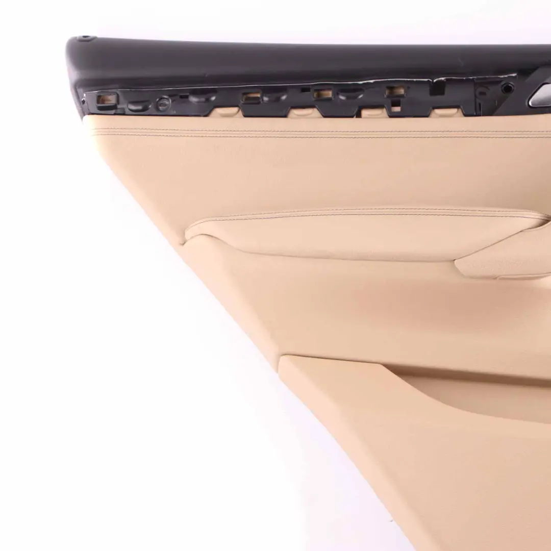 Tarjeta Puerta BMW X3 F25 Trasera Izquierda Forro Cubierta Cuero Nevada Beige