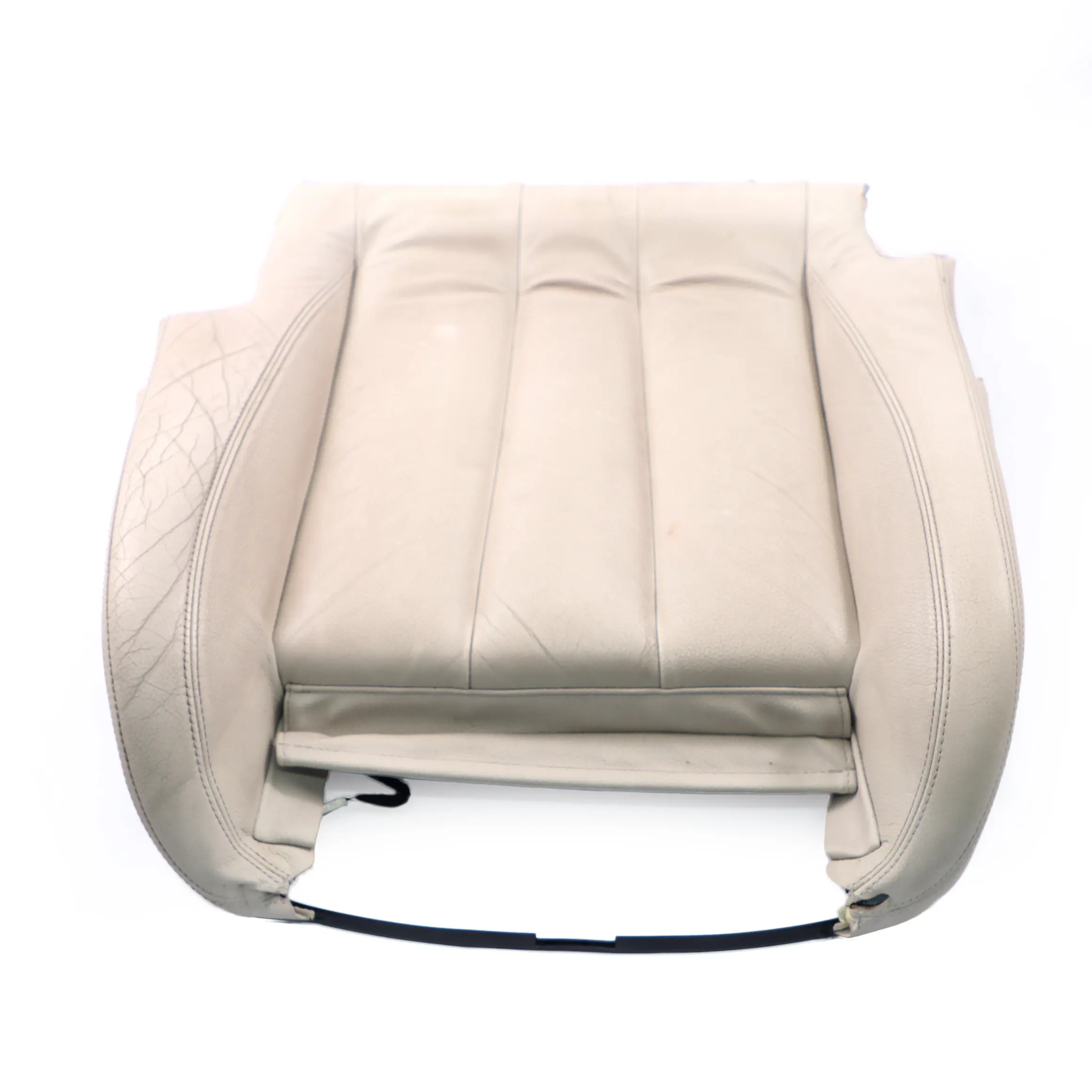 BMW F12 Sport Seat Cover Heated Front Right O/S Lining Leather Ivory White