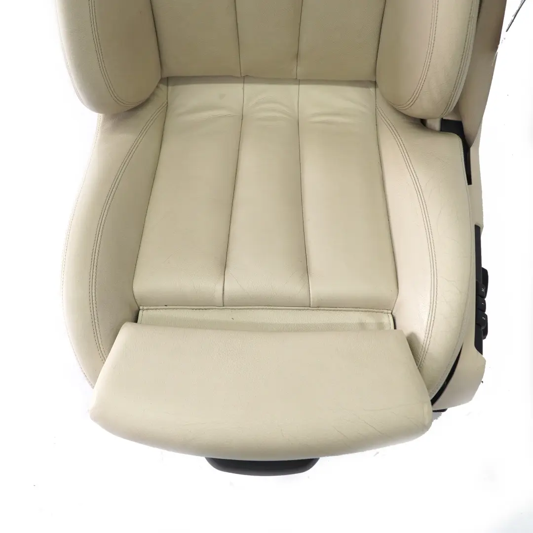 Front Seat BMW F12 F13 M-Sport Heated Left N/S Leather Elfenbein Weiss Memory