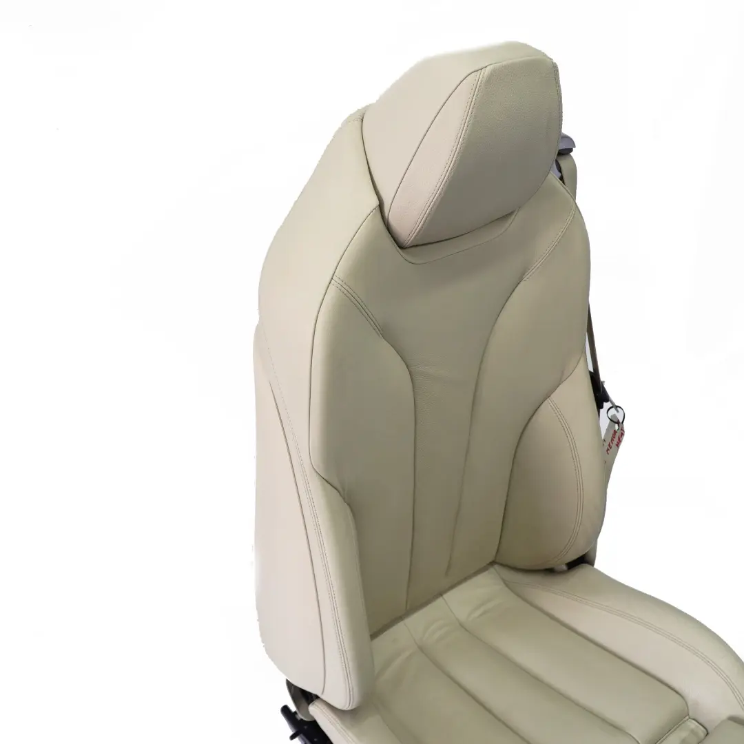 Front Seat BMW F12 F13 M-Sport Heated Left N/S Leather Elfenbein Weiss Memory