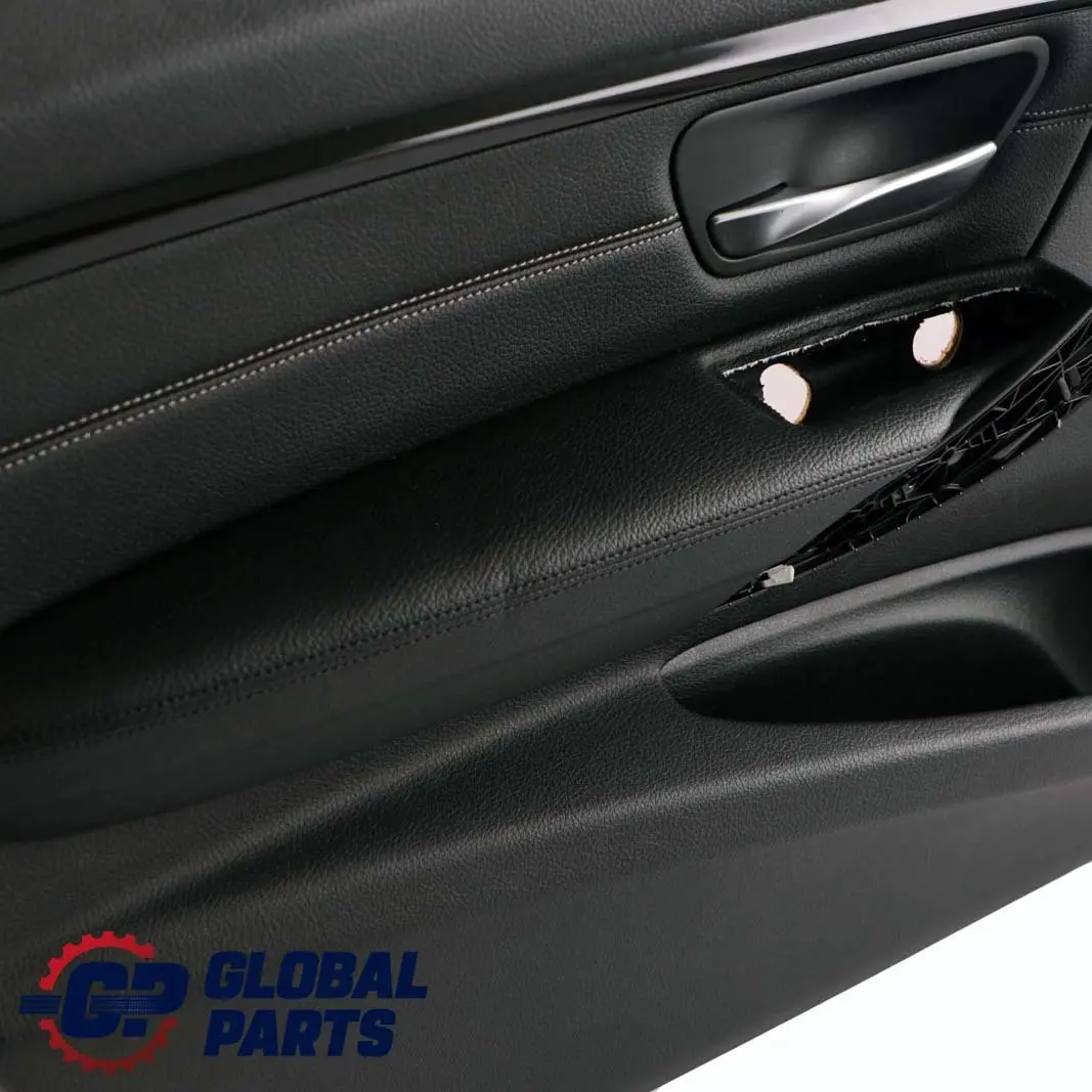 BMW 3 Series F30 F31 Front Left N/S Door Card Lining Panel Leather Black Oyster