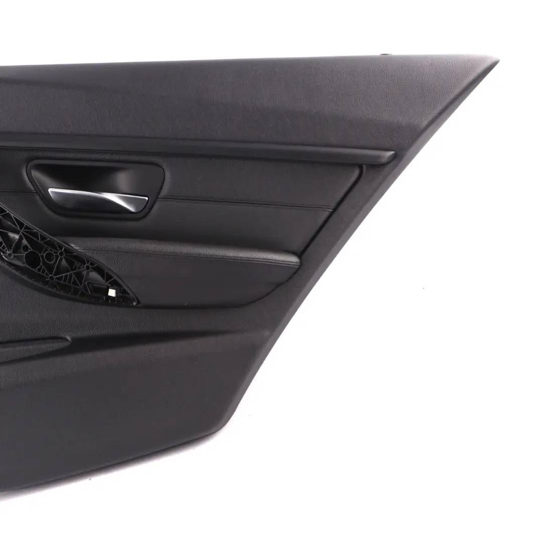 BMW F30 F31 Door Card Rear Right O/S Door Lining Trim Panel Black Leather