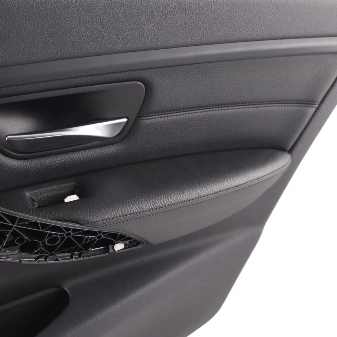 BMW 3 Series F30 F31 Rear Right O/S Door Card Lining Panel Black Leather