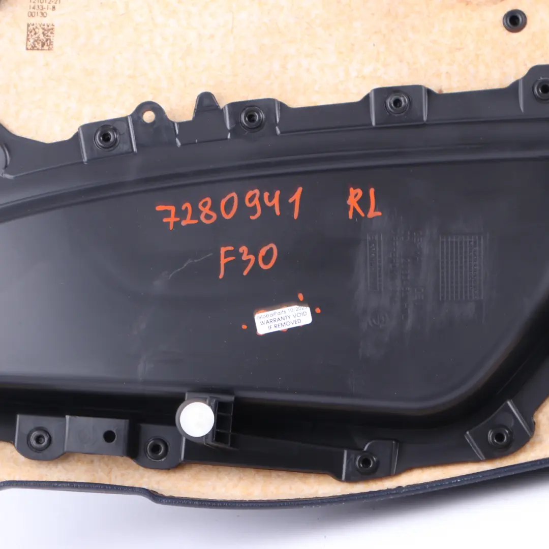 Door Card BMW F30 F31 Rear Left N/S Door Trim Panel Lining Leather Dakota Black