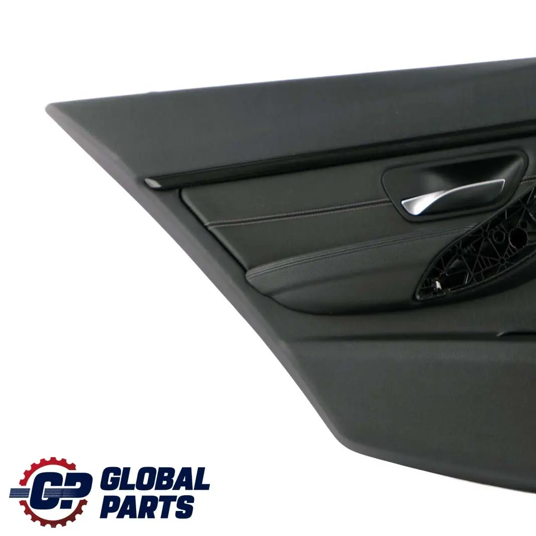 BMW 3 Series F30 F31 Rear Left N/S Door Card Lining Panel Leather Black Oyster